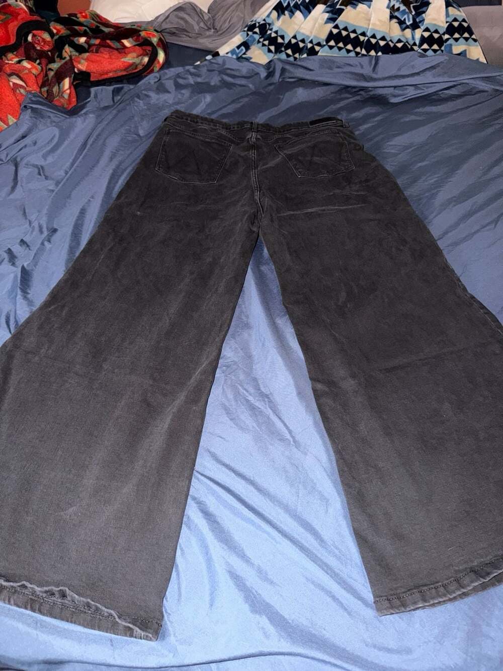 Wrangler High-Rise Wide Leg Jeans Faded Black Size 18/34x30